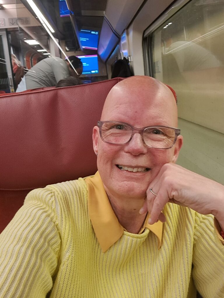 Even een momentje voor mezelf in de trein naar Parijs